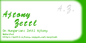 ajtony zettl business card